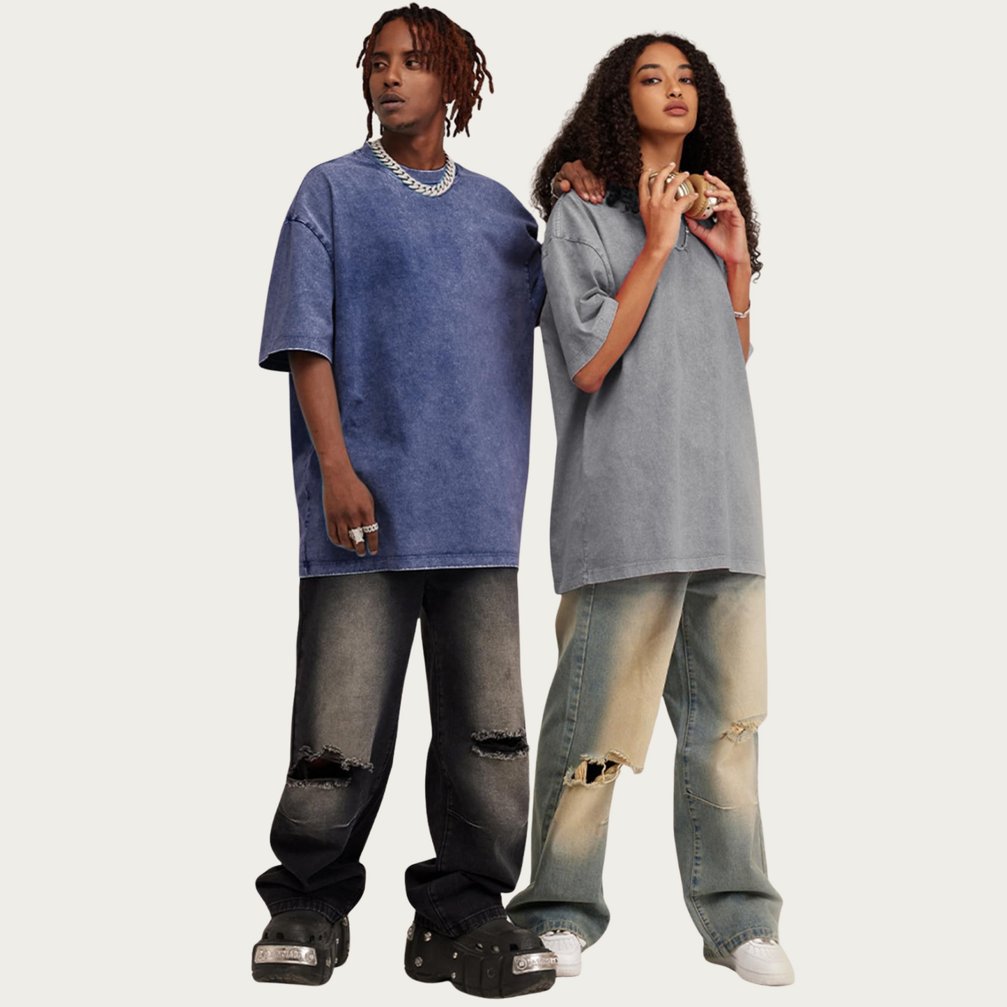 Acid Washed Retro Baggy Tee